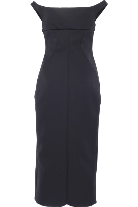 Homeware Philosophy di Lorenzo Serafini Black Midi Dress