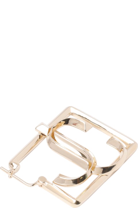 Jimmy Choo أقراط لـ السيدات Jimmy Choo Square Jc Earrings