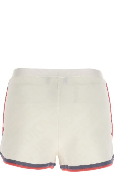 Fendi Pants & Shorts for Women Fendi Mirror Effect Logo Shorts