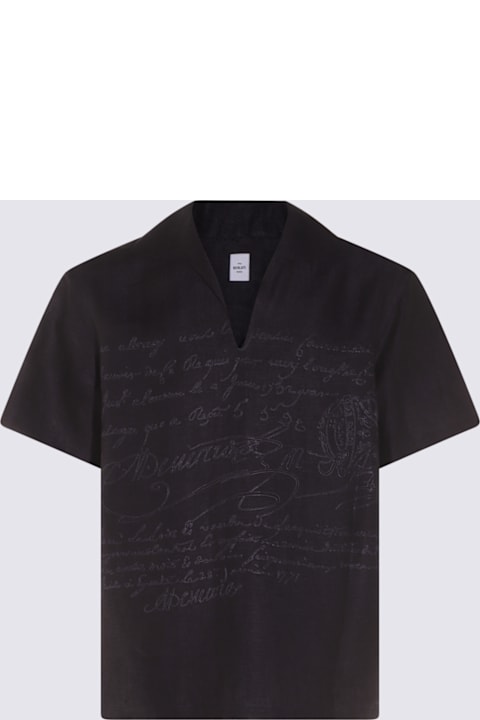 Berluti لـ Men Berluti Blue Line Shirt