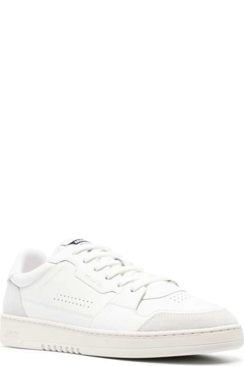 Fashion for Men Axel Arigato 'dice Lo' White Low Top Sneakers With Suede Details And Logo In Leather Man