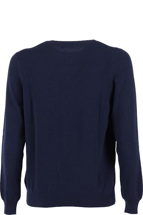 Settefili Cashmere for Women Settefili Cashmere French Shoulder Crew Neck Sweater