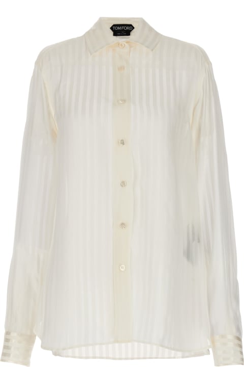Fashion for Women Tom Ford Striped Silk Shirt