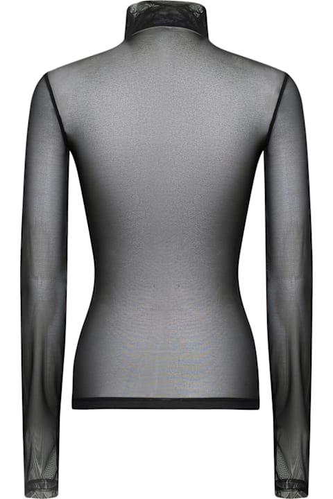 Homeware Off-White Topwear In Black Polyamide