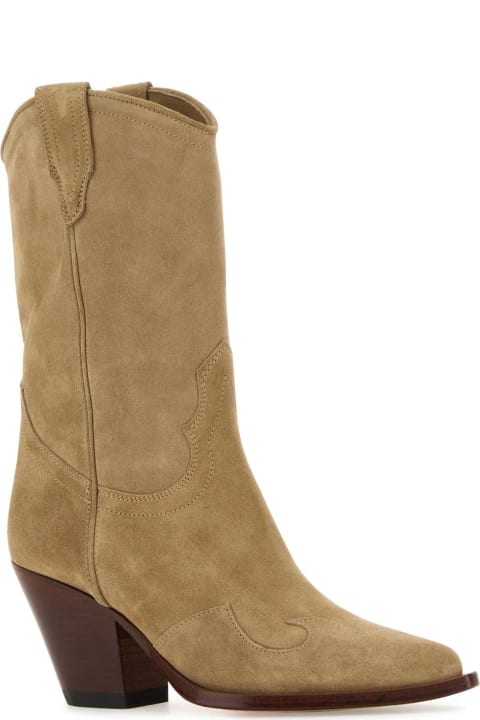Sonora Boots for Women Sonora Cappuccino Suede Santa Clara Ankle Boots