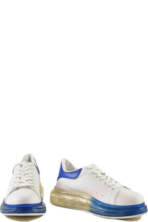 Men's White / Light Blue Sneakers