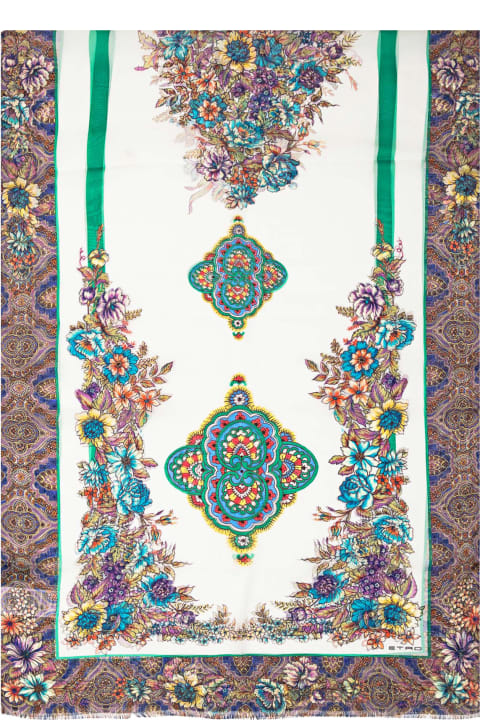Accessories for Women Etro Scarf With Flowers