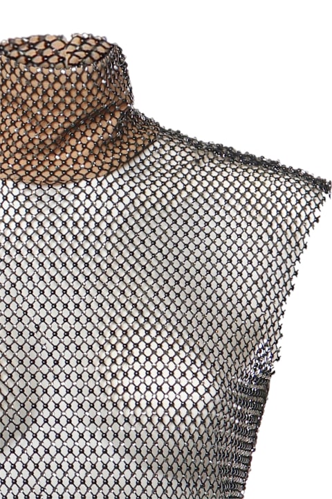 Genny for Kids Genny Rhinestone Mesh Top