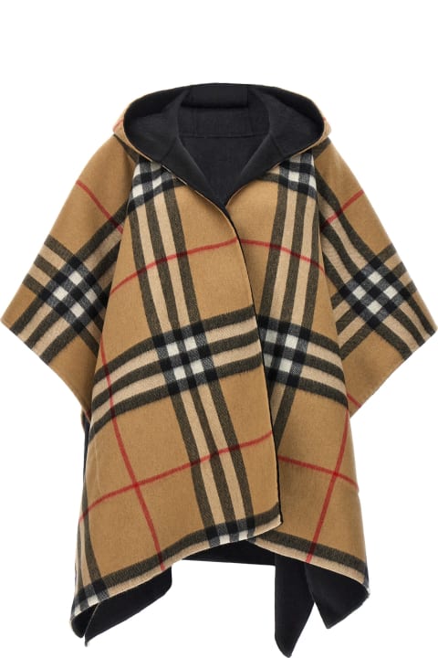 Clothing for Women Burberry Reversible Hooded Cape
