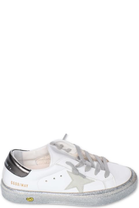 Golden Goose Sneakers Bianche In Pelle Con Lacci