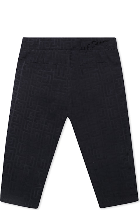 Balmain لـ Kids Balmain Blue Trousers For Baby Boy With Maze