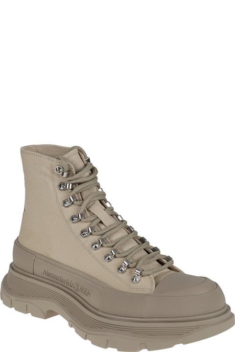 Shoes for Men Alexander McQueen Tread Slick Lace-up Boots