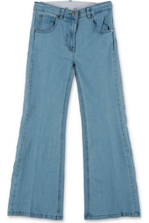 ウィメンズ新着アイテム Stella McCartney Kids Stella Mccartney Jeans Blu Chiaro In Denim Di Cotone Stretch Bambina