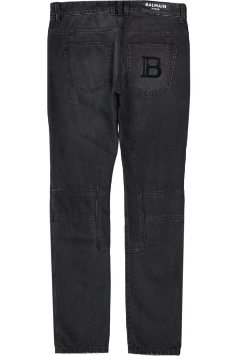 Jeans for Men Balmain Cotton Slim Denim Jeans