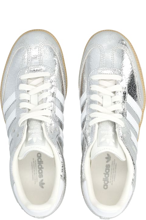 Adidas Originals Metallic Silver Samba Sneakers