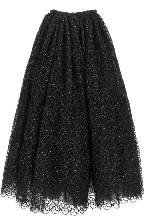 Giambattista Valli Skirts for Women Giambattista Valli Embroidered Tulle Skirt