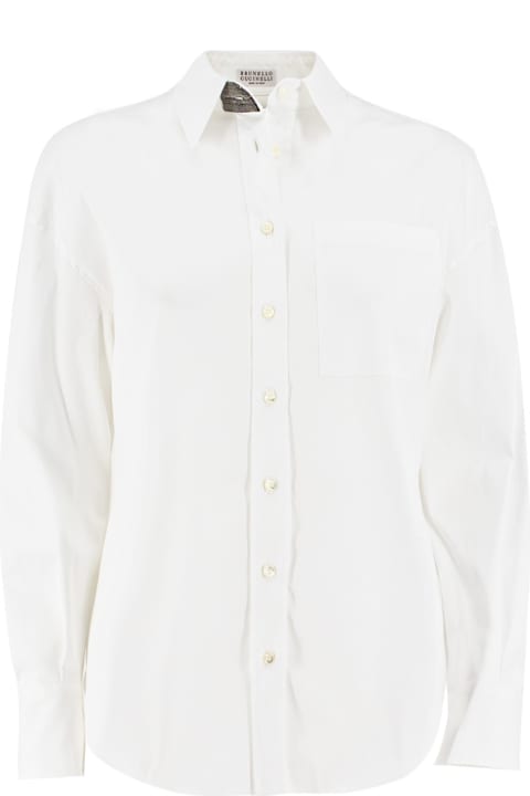 Brunello Cucinelli Clothing for Women Brunello Cucinelli Long-sleeved Buttoned Shirt
