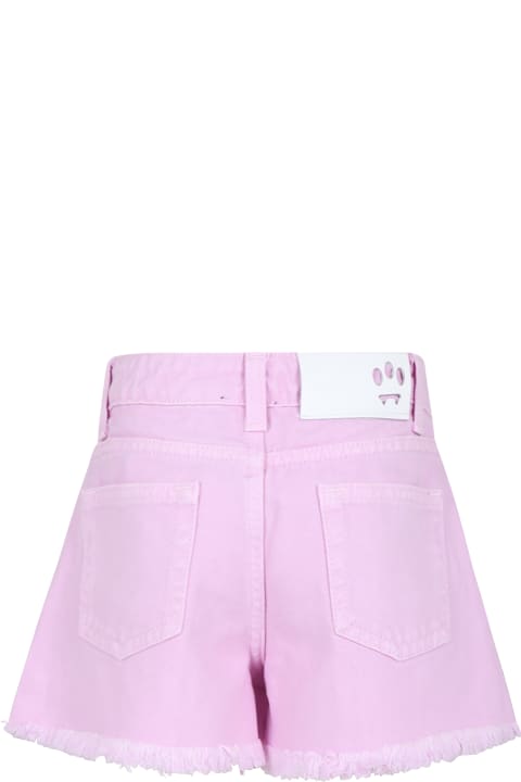 Fashion for Girls Barrow Pink Shorts For Girl With Smiley