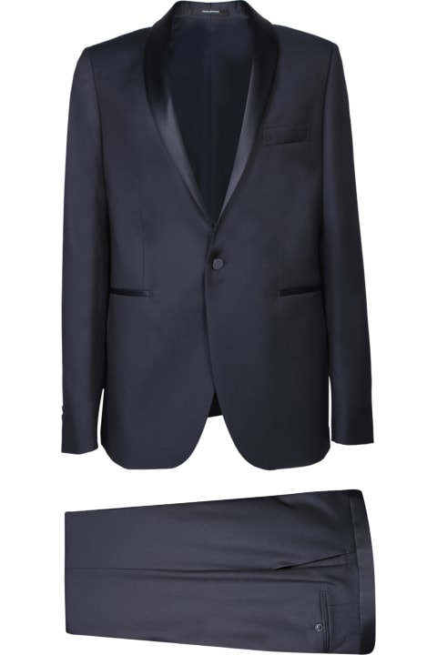 Tagliatore Suits for Men Tagliatore 3-piece Blue Tuxedo