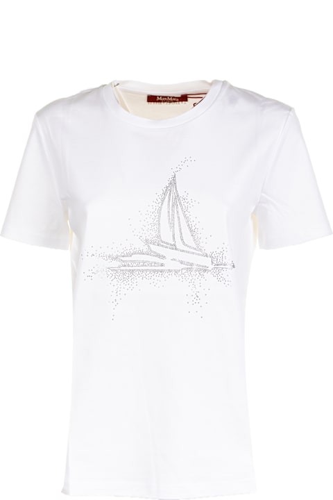Max Mara Studio الملابس لـ السيدات Max Mara Studio White Jersey T-shirt