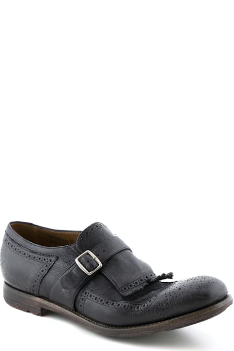 Church's for Men Church's Shanghai Black Glacé Calf Monk Strap Shoe