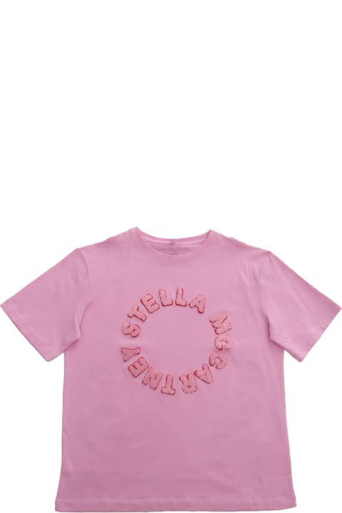 Stella McCartney Kids Stella McCartney Kids Pink T-shirt With Logo