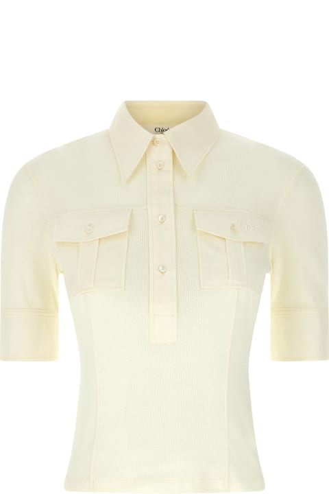 ウィメンズ トップス Chloé Pocket Polo Shirt