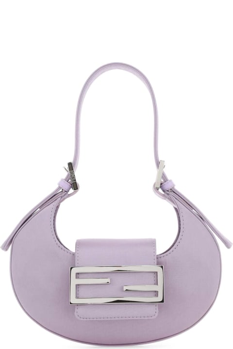 Bags for Women Fendi Lilac Leather Mini Fendi Cookie Handbag