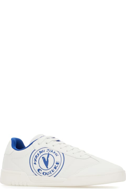 Versace Jeans Couture Sneakers for Men Versace Jeans Couture White Fabric Sneakers