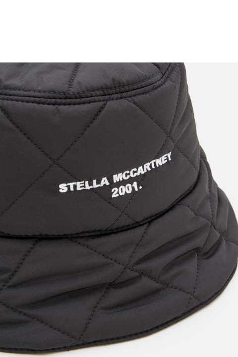 Hats for Women Stella McCartney Quilted Eco Nylon Bucket Hat