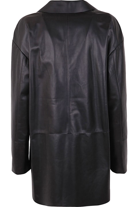 DROMe Coats & Jackets for Women DROMe Boxy Leather Blazer