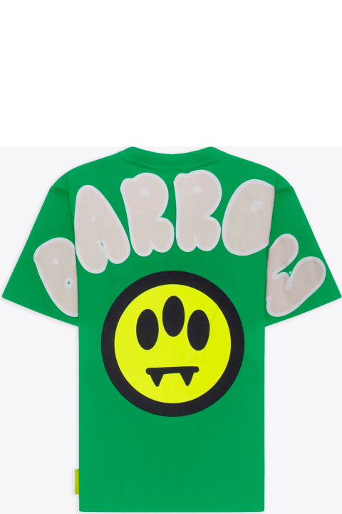 Barrow for Men Barrow Jersey T-shirt Unisex Emerald green t-shirt with front logo and back smile print