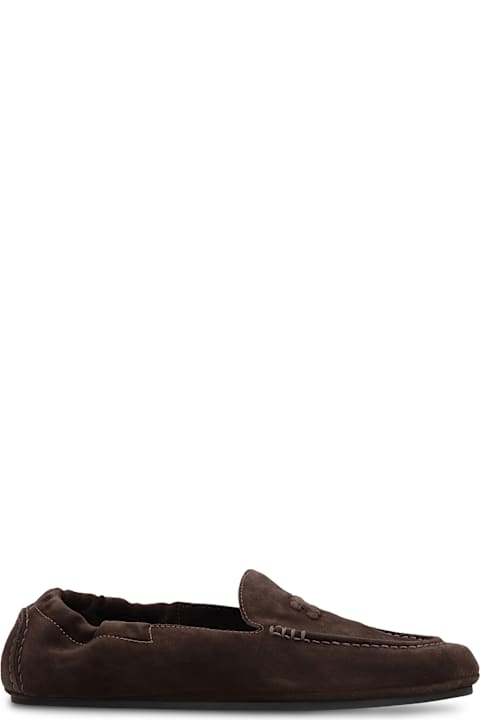 Celine Adam Loafers In Suede