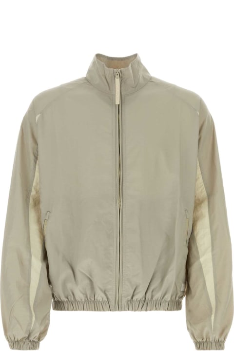 Reebok Coats & Jackets for Men Reebok Dove Grey Nylon Windbreaker