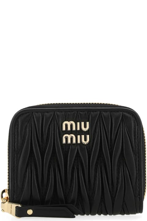 Homeware Miu Miu Black Leather Coin Purse