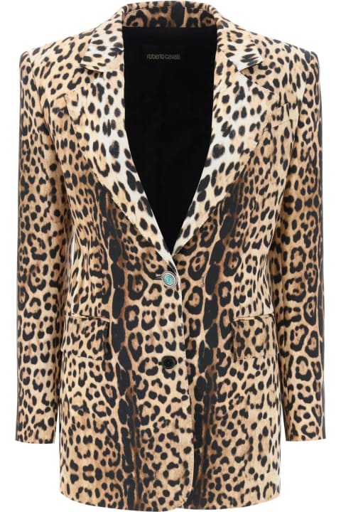 Roberto Cavalli Coats & Jackets for Women Roberto Cavalli Animal Print Blazer