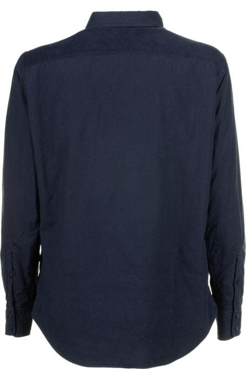 Aspesi for Men Aspesi Navy Blue Jacket With Buttons And Pockets