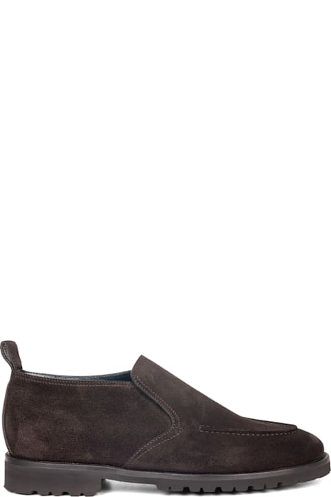 Barrett Loafers & Boat Shoes for Men Barrett Dark Brown Suede Slip-on Ankle Boot