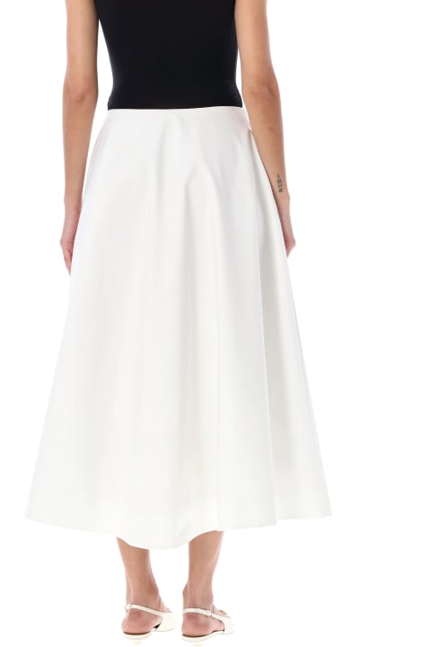 Fashion for Women Valentino Midi Godet Skirt Popeline