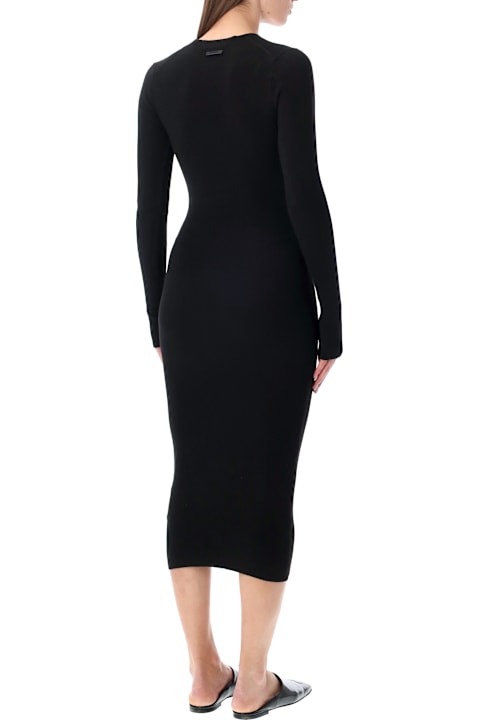 Fear of God لـ Kids Fear of God Essentials Fear Of God Rib Long Sleeve Dress