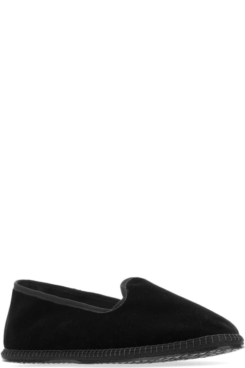 Vibi Venezia Loafers & Boat Shoes for Men Vibi Venezia Black Velvet Nero Ballerinas