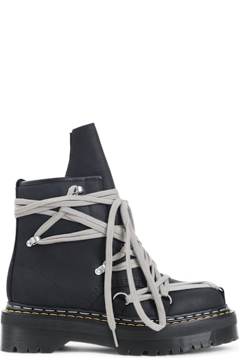 Rick Owens x Dr. Martens Leather Boots