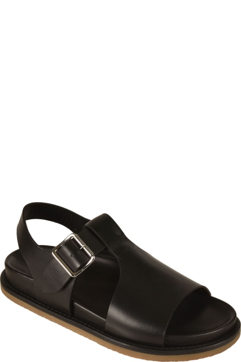 Buttero Shoes for Men Buttero Pe-mots Flat Slingback Flat Sandals