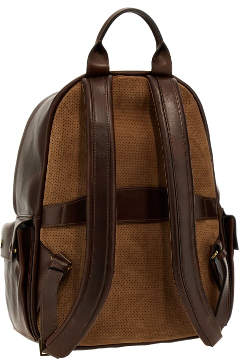 Backpacks for Men Brunello Cucinelli Leather Backpack