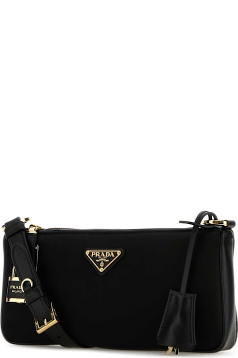 Prada Shoulder Bags for Women Prada Black Re-nylon Crossbody Bag