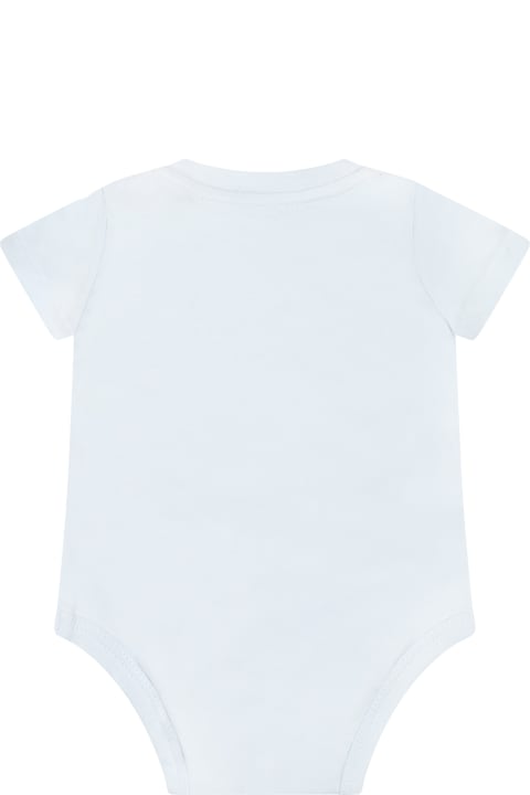 Homeware Ralph Lauren Light-blue Body For Baby Boy With Pony Logo