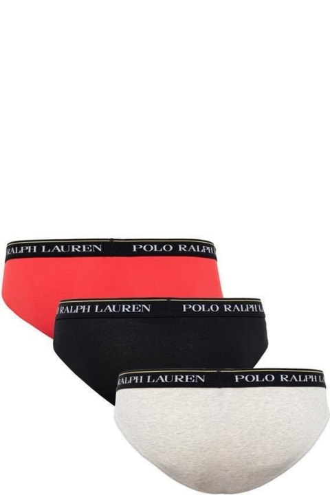 Polo Ralph Lauren Underwear for Men Polo Ralph Lauren Logo Band Three-pack Briefs