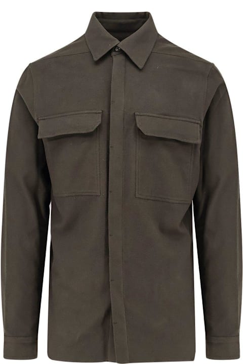 Rick Owens Shirts for Men Rick Owens Button-detailed Long-sleeve Shirt