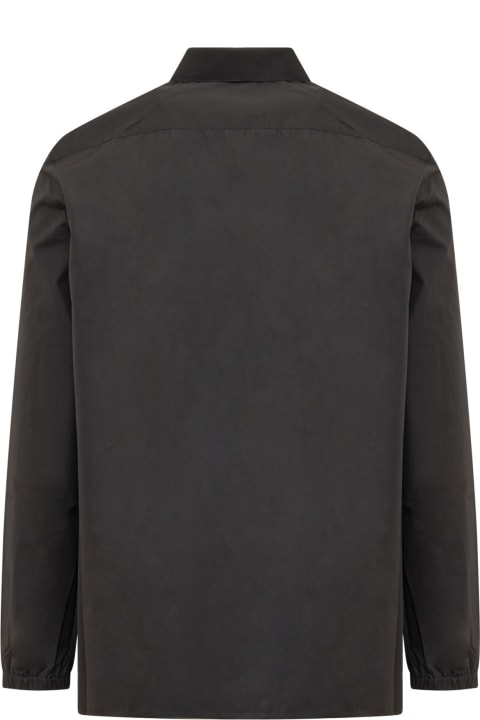 Givenchy Sale for Men Givenchy Boxy Fit Long Sleeve Zip Print Shirt