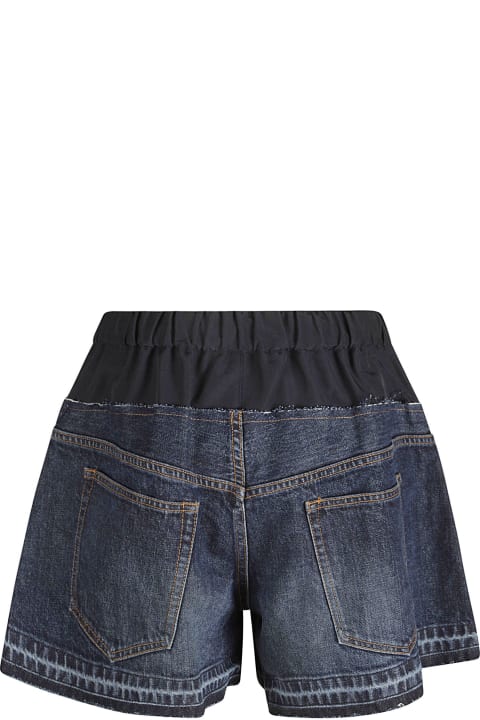Sacai Pants & Shorts for Women Sacai Double-layered Denim Shorts